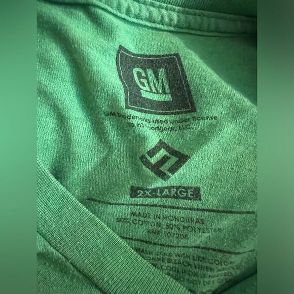 GM Chevrolet Parts size 2X green t shirt - Picture 5 of 7